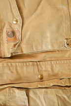 Vintage 1990s Traditional Carhartt Work Coat Snap On Hood