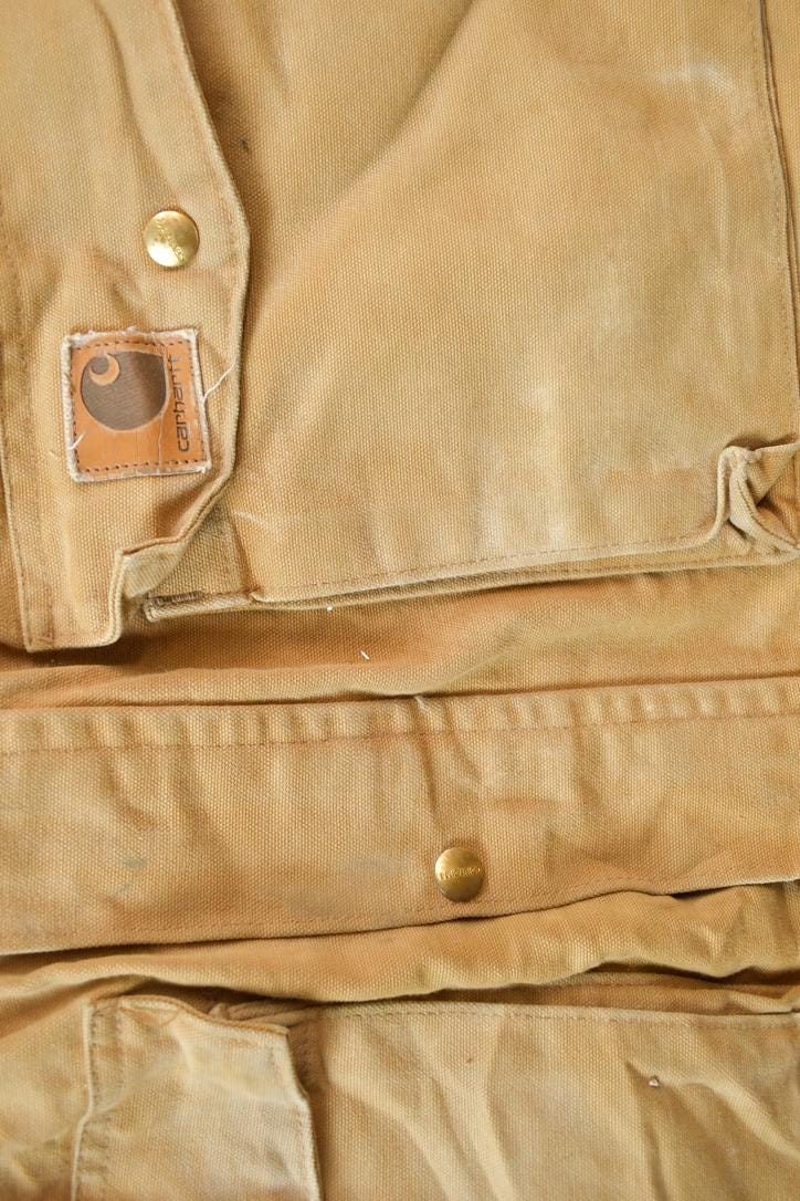 Vintage 1990s Traditional Carhartt Work Coat Snap On Hood