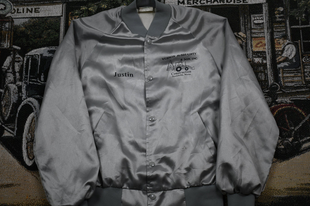 Vintage 1980s Satin Bomber Jacket