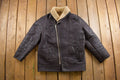 Vintage 1980s Leather Shearling Coat