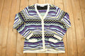Vintage 1990s Knitted Stripy Cardigan