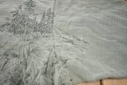Vintage 1990s Embroidered Wolf All Over Print Crewneck Sweatshirt
