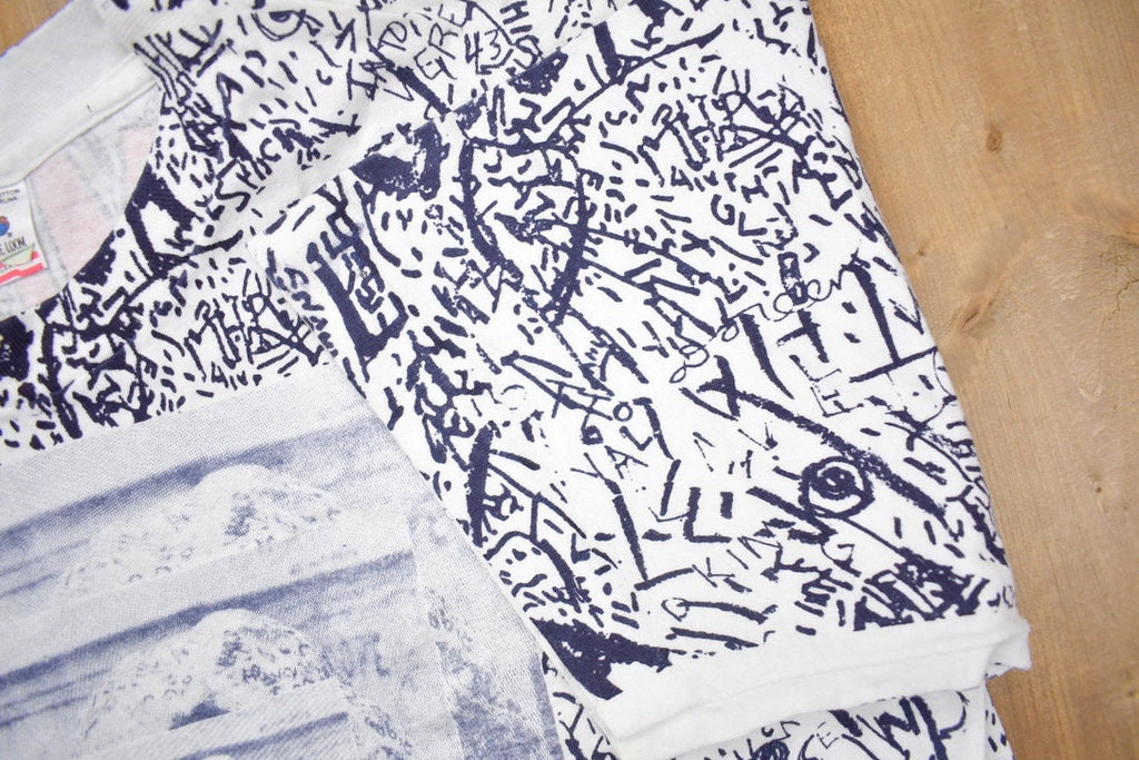Vintage 1993 Jim Morrison lizard King All Over Print Graphic T Shirt