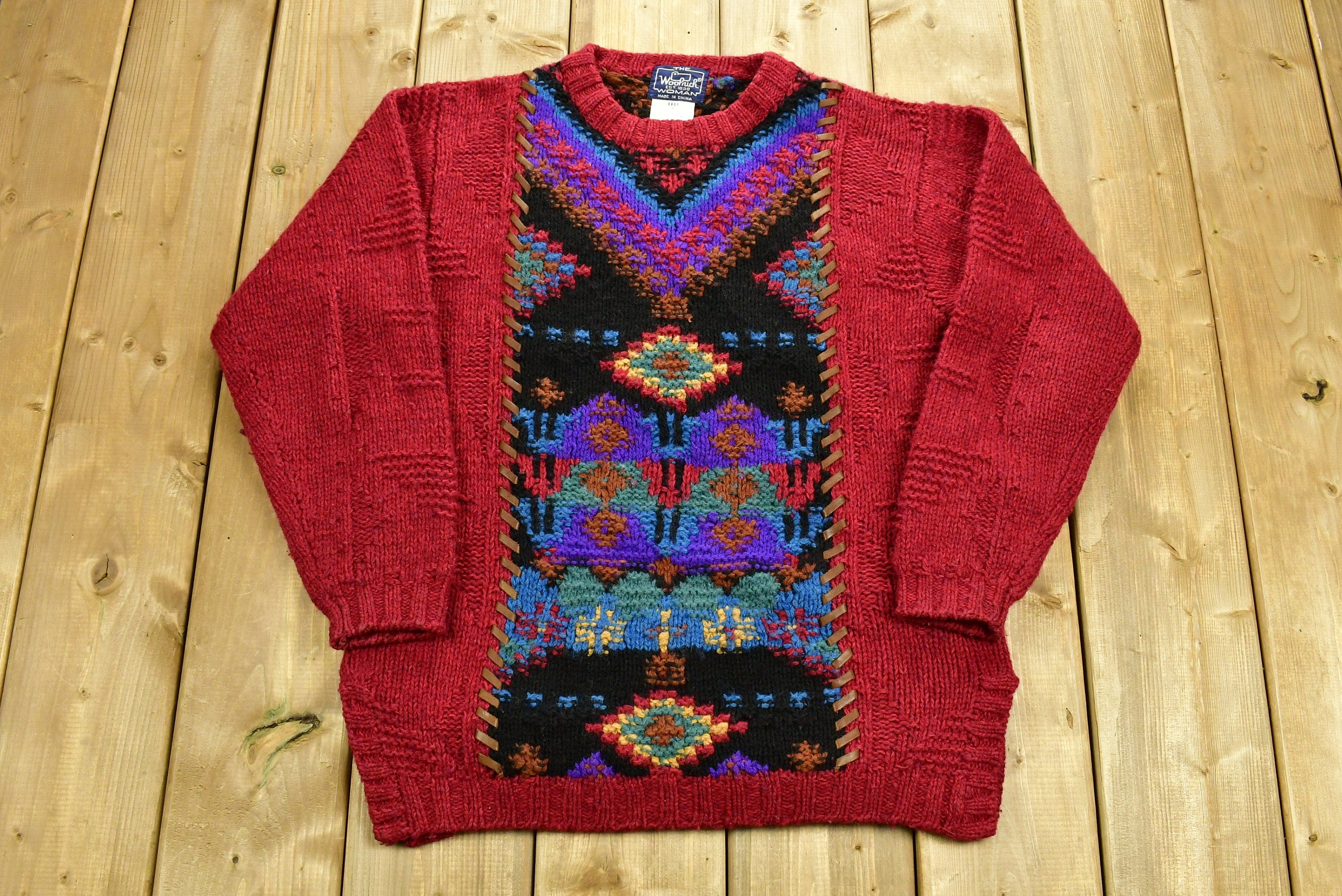 Vintage 1990's Woolrich Woman 100% Wool Sweater