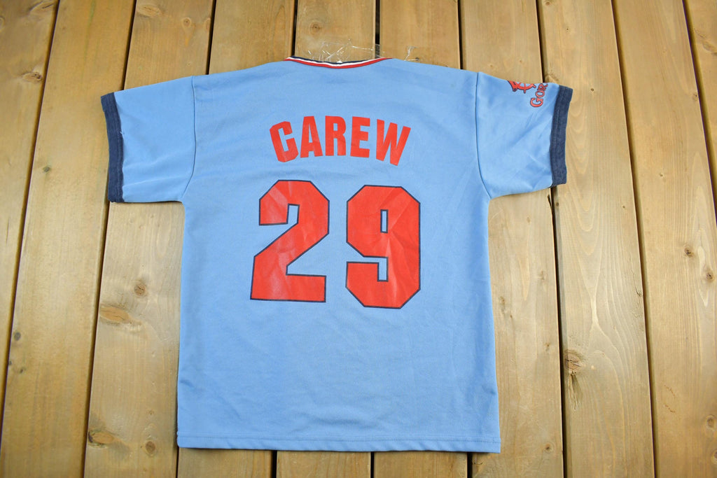 Vintage 2000s Rod Carew Minnesota Twins Baseball Jersey Youth XL