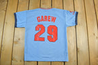 Vintage 2000s Rod Carew Minnesota Twins Baseball Jersey Youth XL