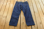 Vintage 1990s Levi's Two Horse Leather Tab Denim Dark Blue Jeans Men's 34 x 28 / 90s Levi's / Streetwear / Made in USA