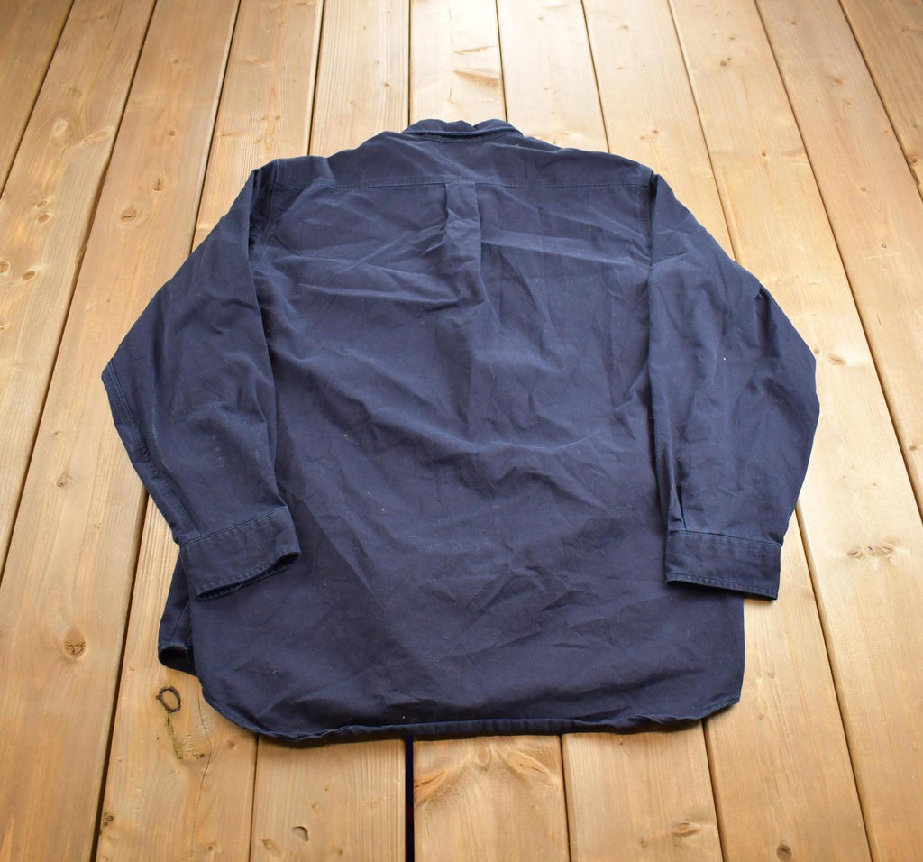 Vintage 1980s Carhartt Heavy Button Embroidered Up Shirt