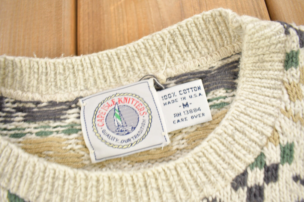 Vintage 1990s Cape Isle Knitters Knitted Crewneck Sweater