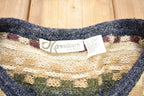 Vintage 1990s Dress Barn Striped Knitted Cardigan Sweater  Vintage Cardigan  Button Up  Cozy Sweater