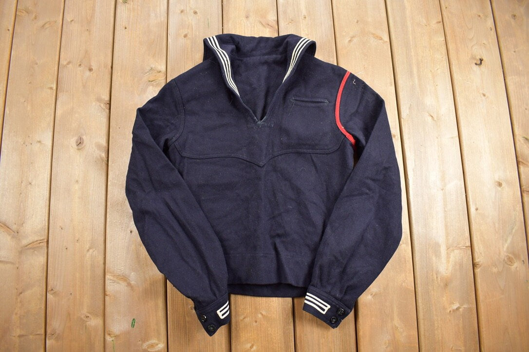 Vintage 1940s WWll Naval Wool Sweater
