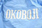 Vintage 1970s University Of Okoboji Satin Bomber Jacket Streetwear Souvenir Jacket