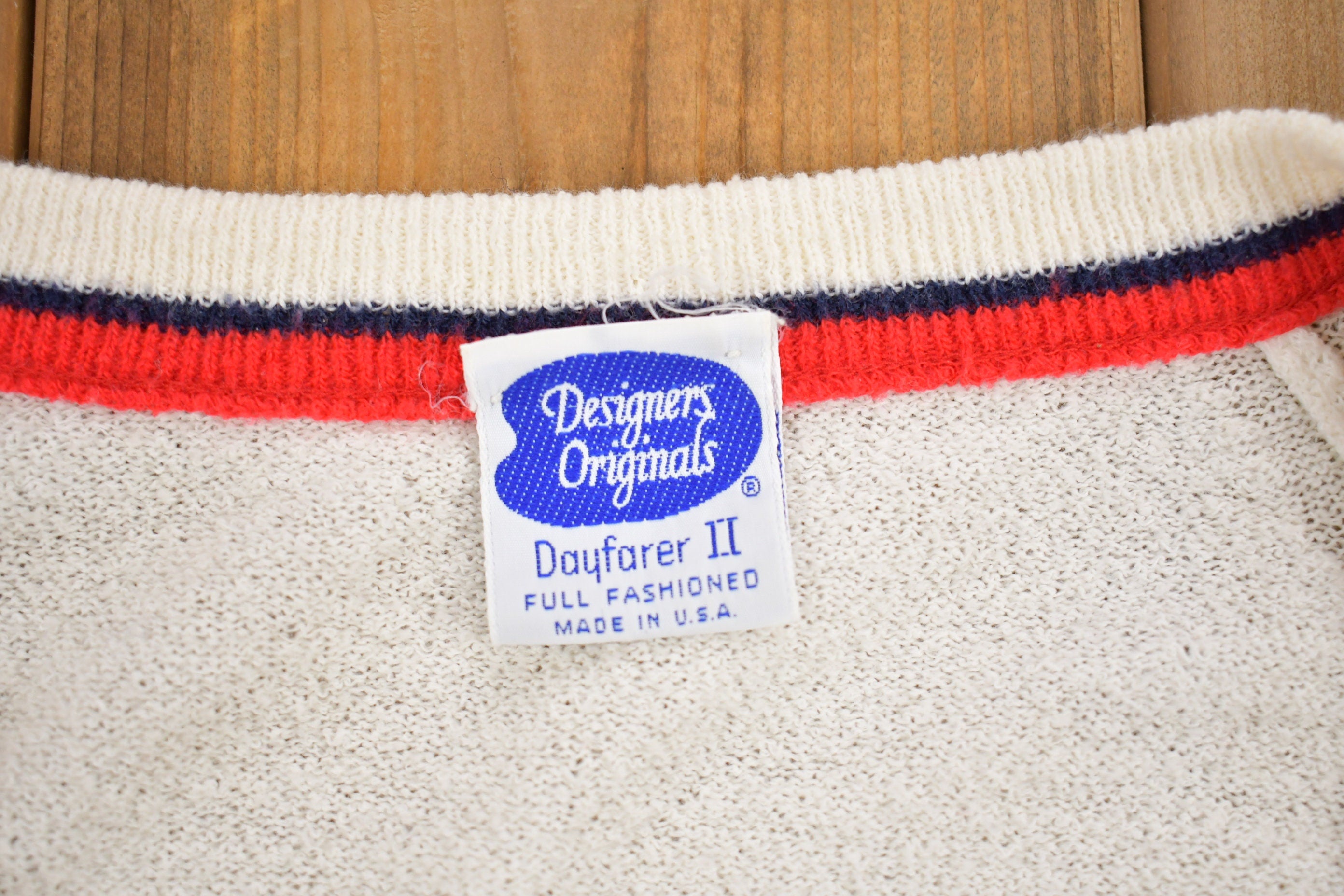Vintage 1970s Made In USA Knitted Sweater