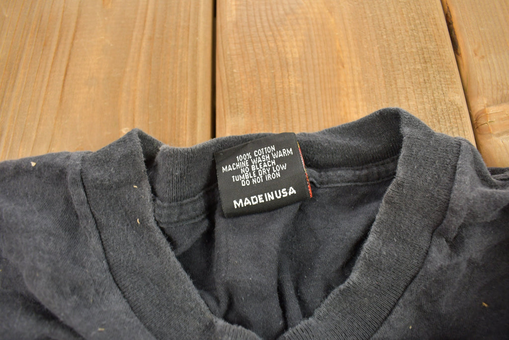 Vintage 1993 Hitchin' Post Truck Terminal 3D Emblem T-Shirt