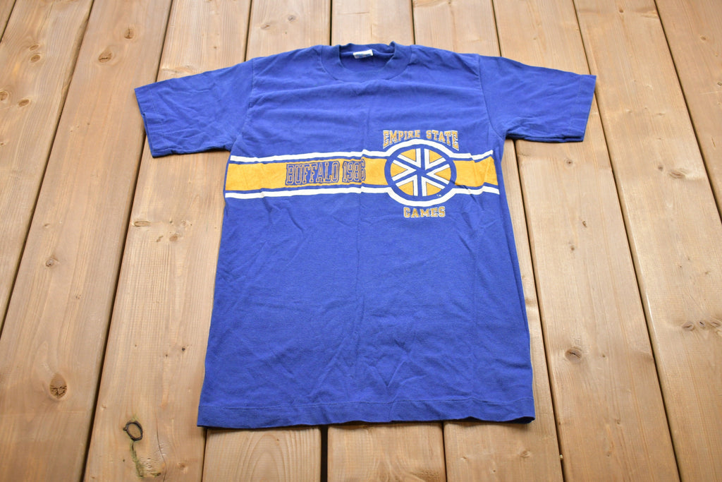 Vintage 1986 Champion Buffalo Empire Games Graphic T-Shirt