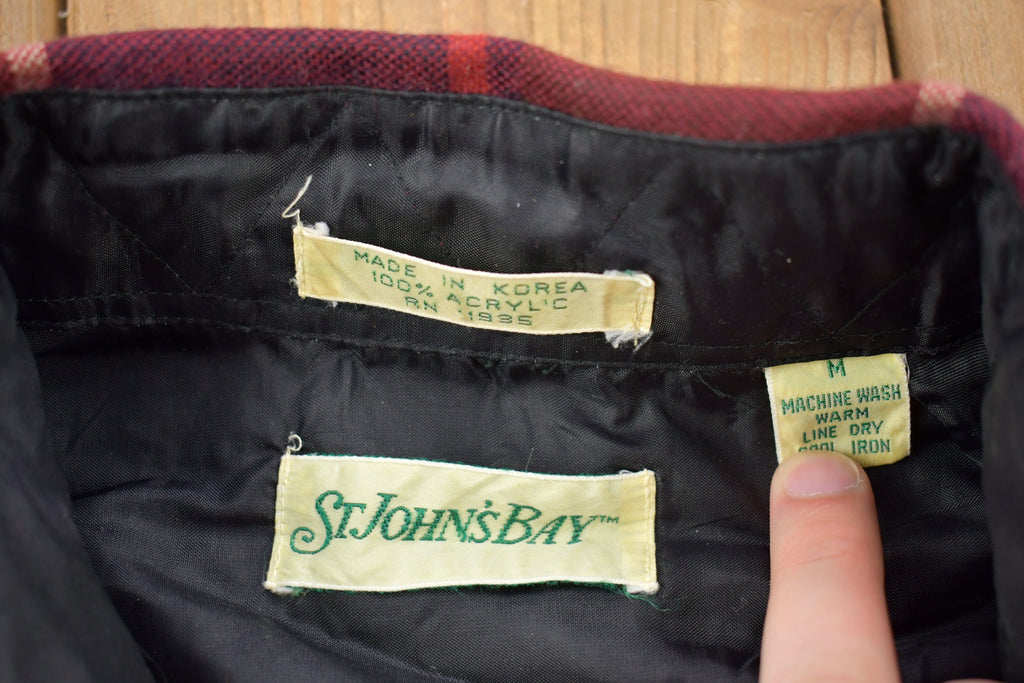 Vintage 1990s St Johns Bay Plaid Flannel Button Up Shirt