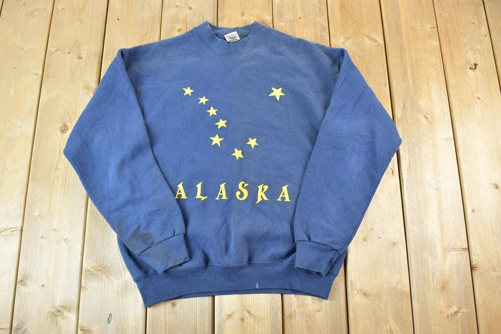Vintage 1990s Alaska Stars Souvenir Crewneck Sweatshirt Made In USA
