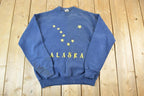 Vintage 1990s Alaska Stars Souvenir Crewneck Sweatshirt Made In USA