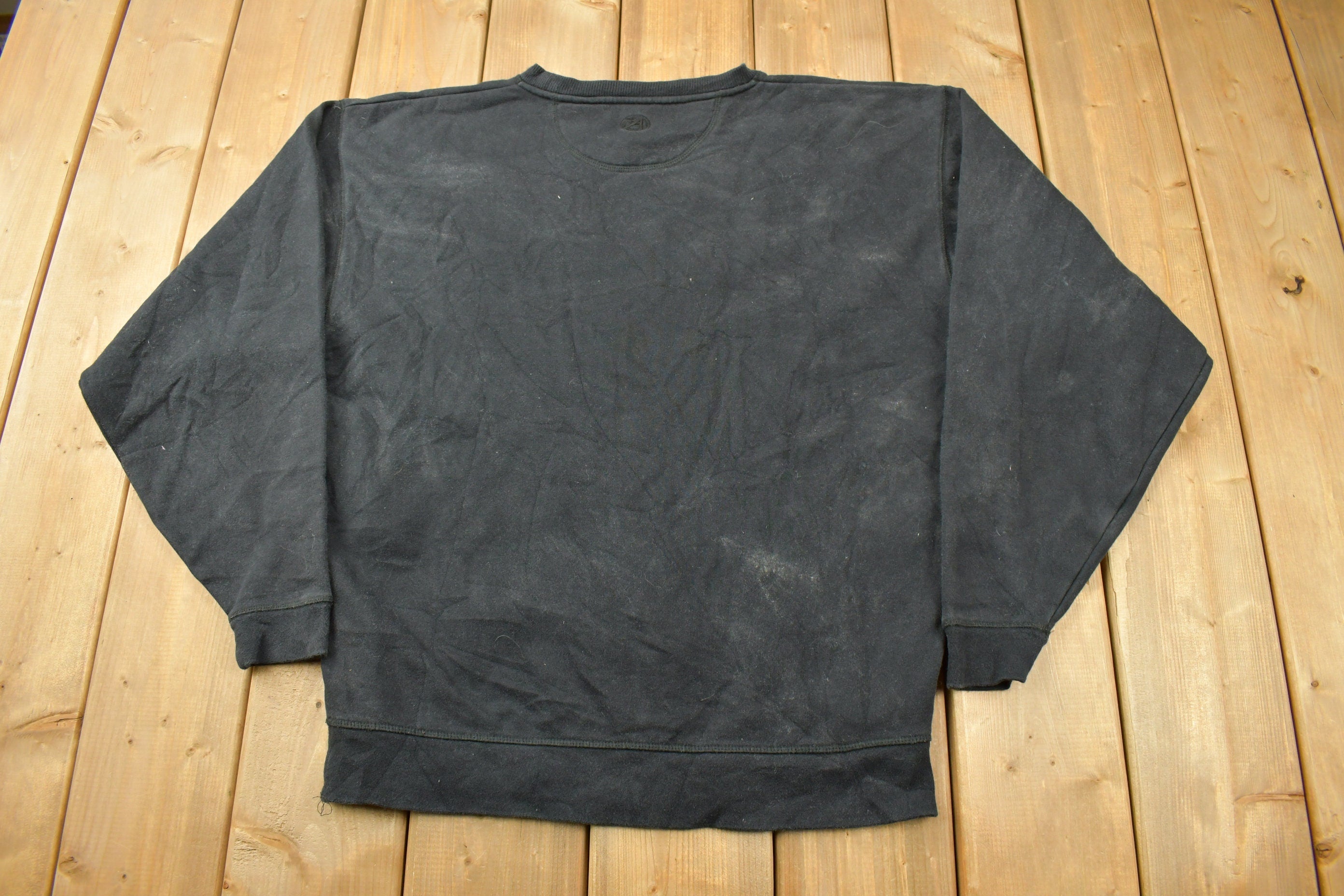 Vintage 1990s AI EAD Blank Black Crewneck Sweatshirt