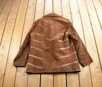 Vintage 1980s Pioneer Wear Authentic Shearling Jacket Made In USA Size 42L