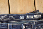 Vintage Deadstock Y2K Miss Me Bedazzled Low Rise Jeans Women's Size 26x31