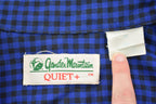 Vintage 1990s Blue Plaid Flannel Button Up Shirt