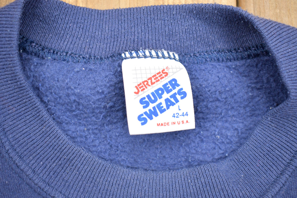 Vintage 1990s Heart Theme 3D Graphic Crewneck Sweater / 90s Crewneck / Grandma Sweater / Streetwear / Made In USA / Valentines Day Theme