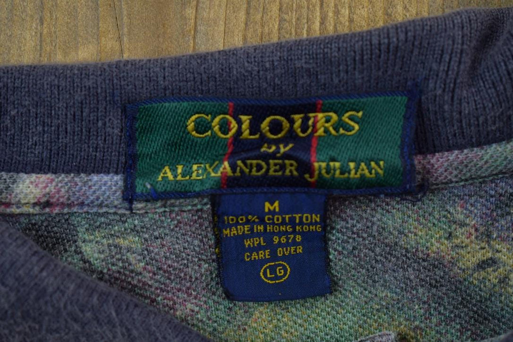Vintage 1990s Alexander Julian Floral Graphic T-Shirt