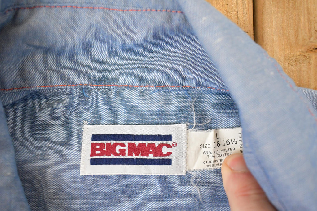 Vintage 1980s Big Mac Button Up Western Shirt Men's L