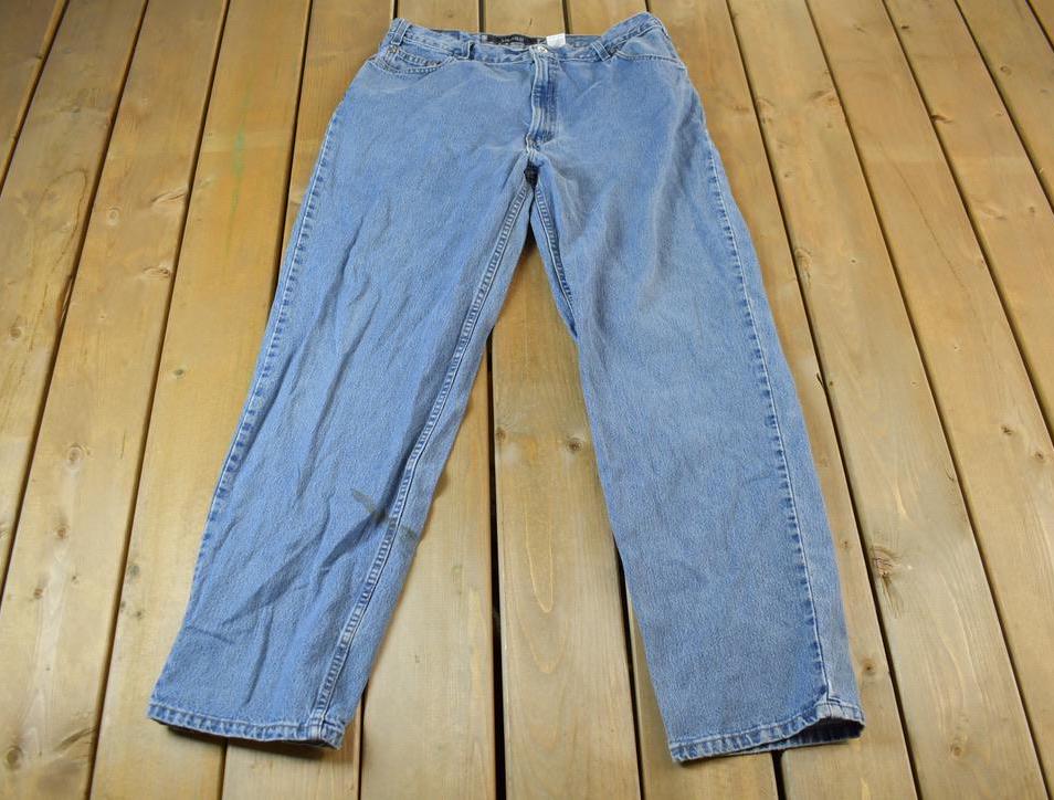 Vintage 1990s Levi Silver Tab Straight Loose Jeans Size 34 x 33
