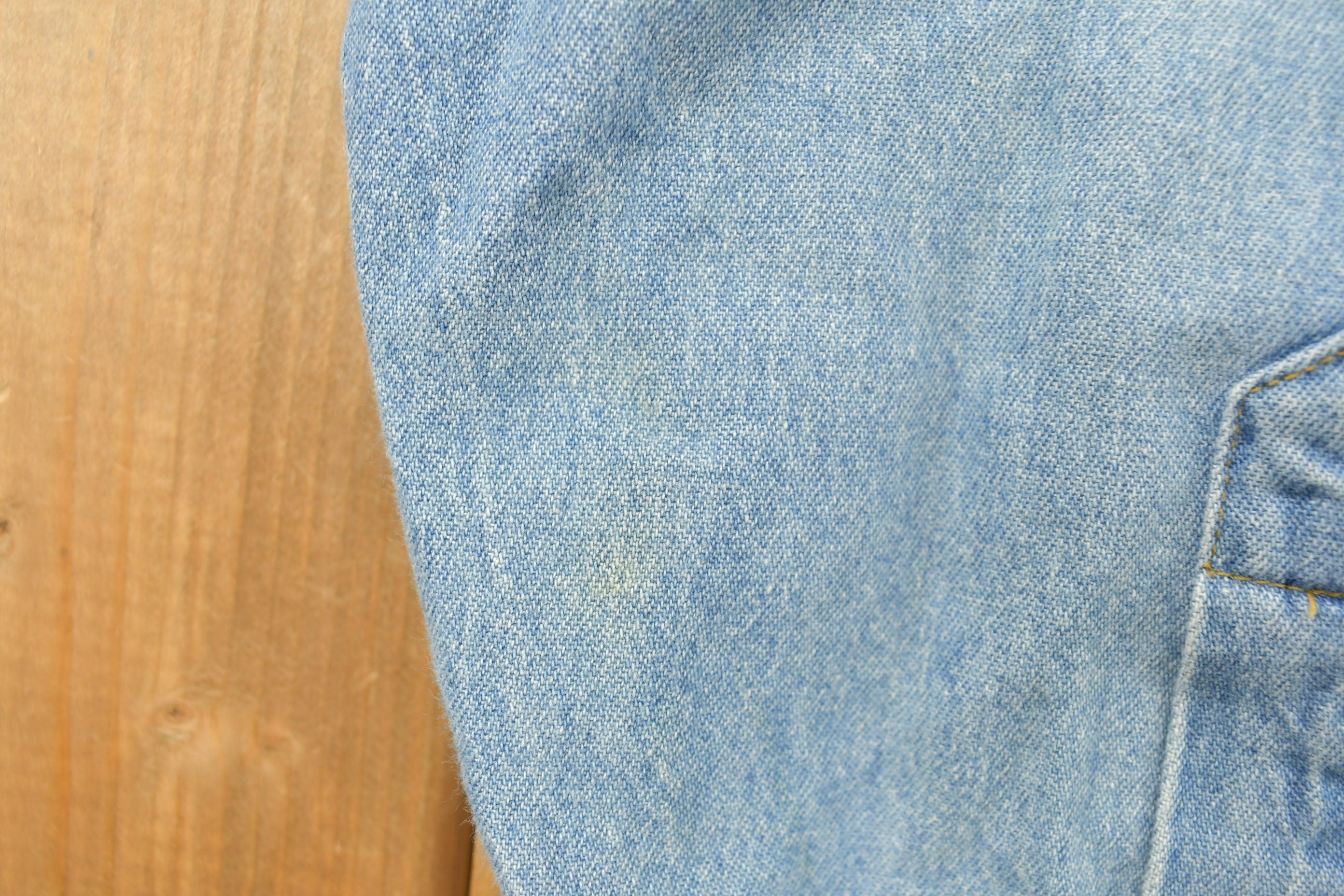 Vintage 1990s Noahs Ark Embroidered Button Up Denim Shirt