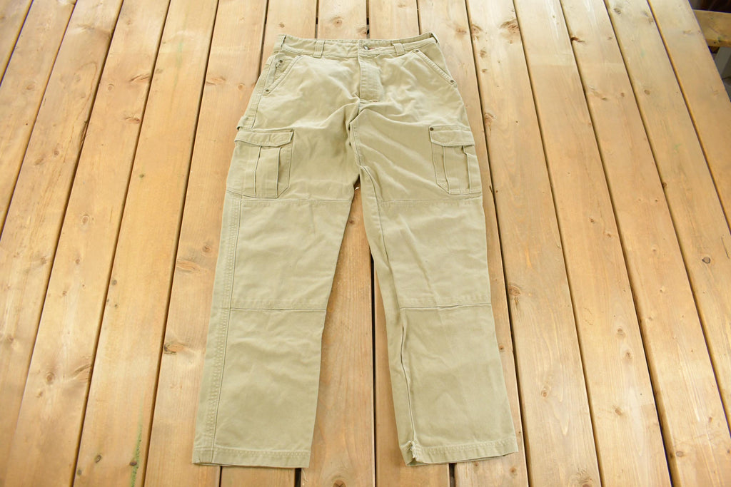 Vintage 1990s Cabela's Outdoor Gear Beige Cargo Pocket Pants Men's 34 x 32