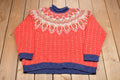 Vintage 1980s Aztec Knitted Sweater