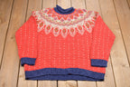 Vintage 1980s Aztec Knitted Sweater