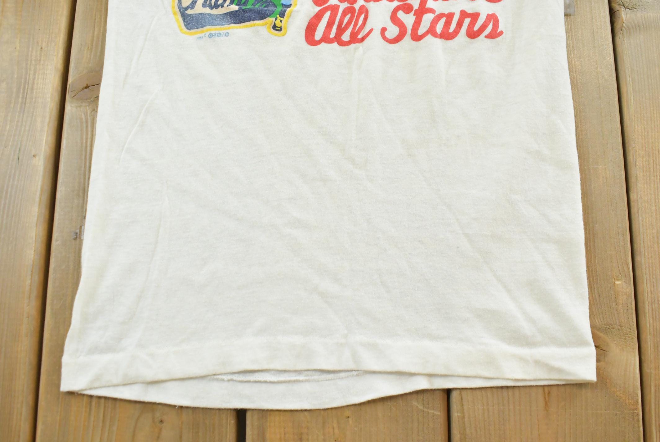 Vintage 1986 Hockey Canadian All Stars T-Shirt Youth L