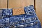 Vintage 1990s Lee Acid Wash Blue Denim Jeans Size 27 x 26 / Vintage Denim / Vintage Lee / Made In USA / Retro Jeans / Petite Jeans