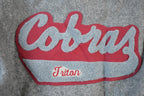 Vintage 2004 Triton Cobras Leather & Wool Varsity Meca Sportswear Amanda Jacket Made In USA