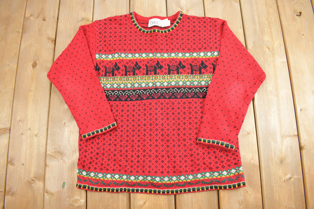 Vintage 1990s Erika Cute Knit Crewneck Sweater