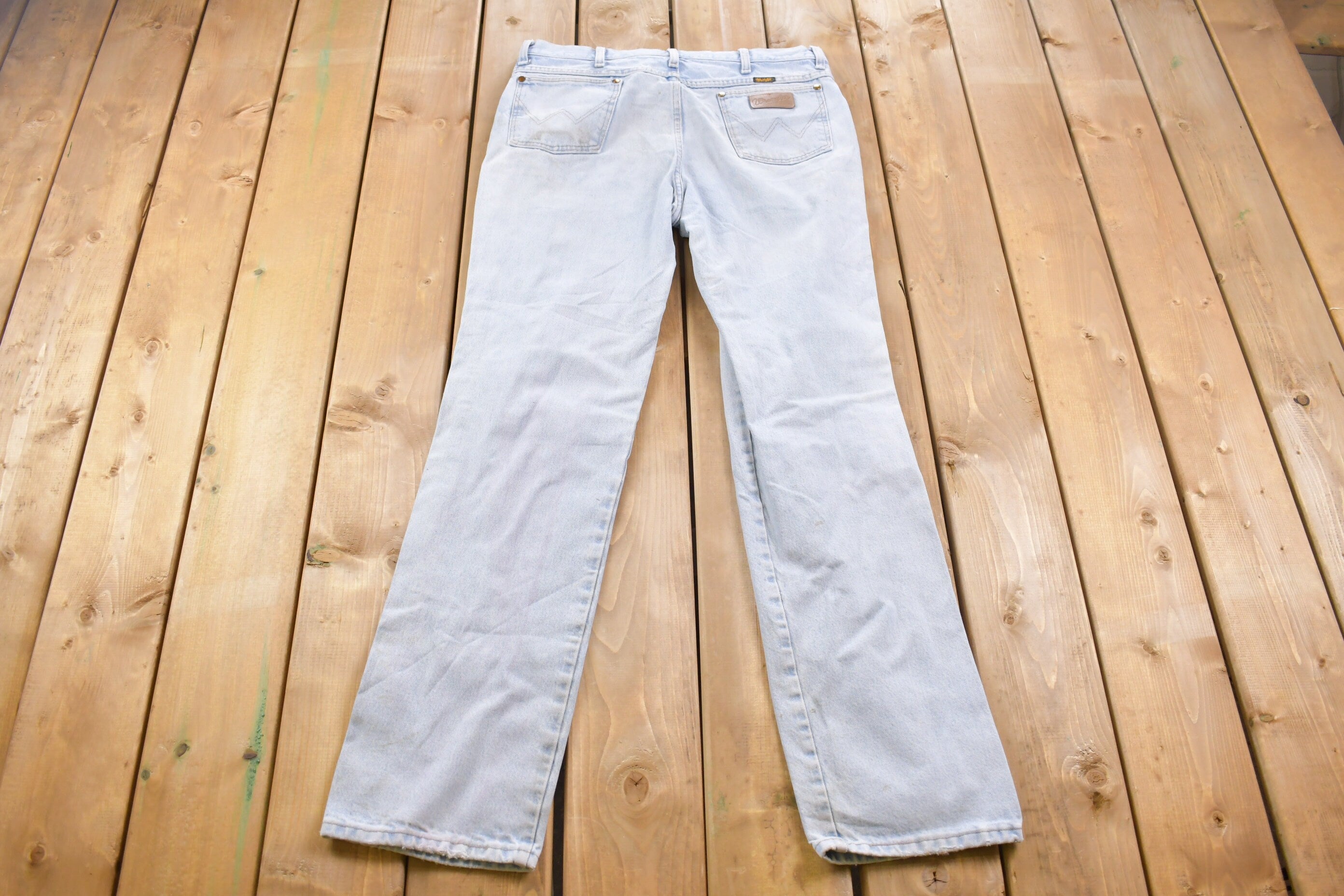 Vintage 1990s Wrangler Light Wash Jeans 35 x 33