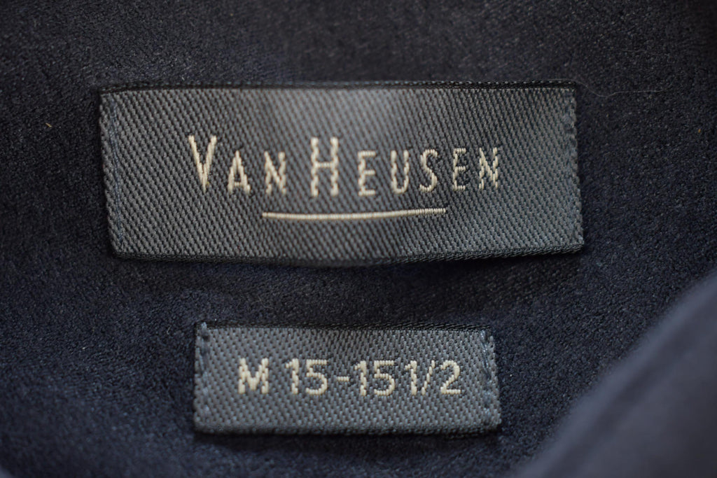 Vintage Y2K Van Heusen Long Sleeve Button Up Shirt / Solid Pattern / Casual Shirt / Formal Shirt