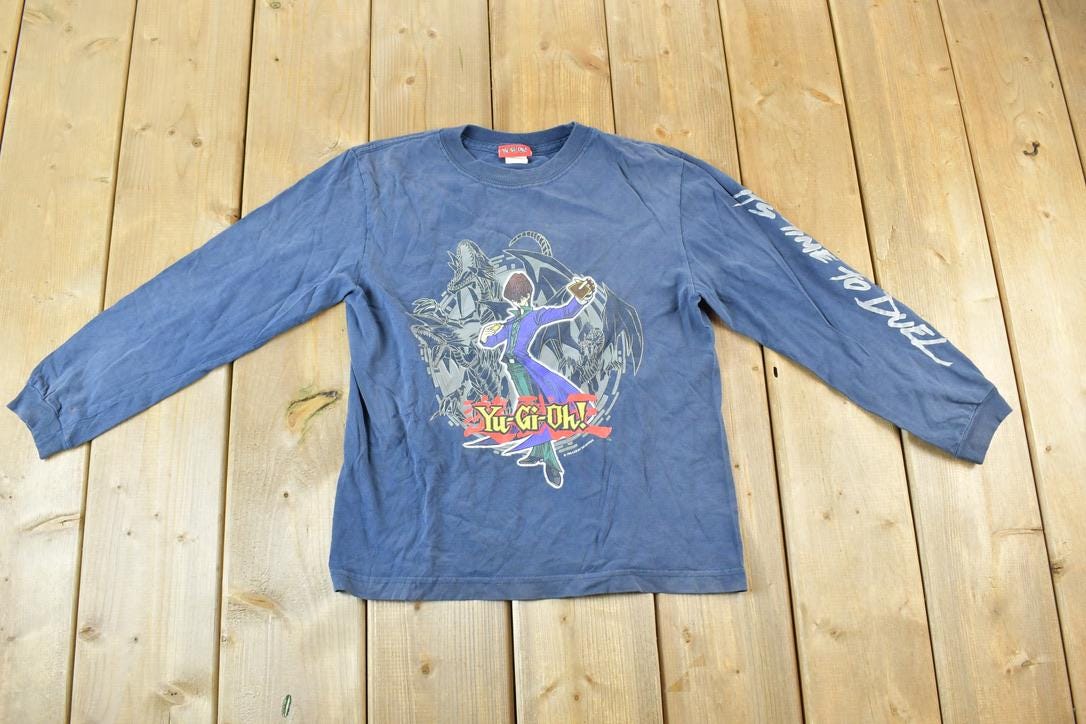Vintage 1990s Yu Gi Oh Youth Single Stitch Graphic Print T-Shirt