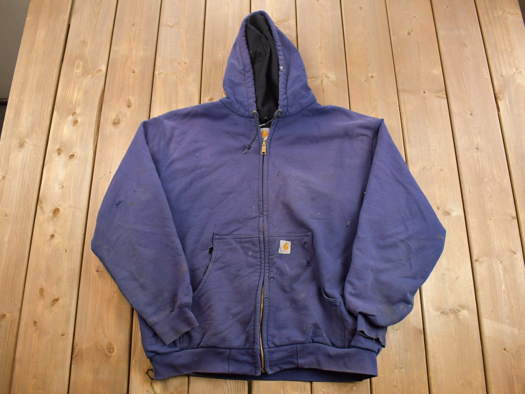 Vintage 1990s Carhartt Thermal Lined Heavy Weight Zip Up Hoodie