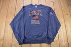 Vintage 1990s Rock And Roll Hall Of Fame Crewneck Sweatshirt