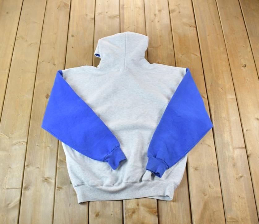 Vintage 1990s Russell Athletics Colour Block Graphic Hoodie