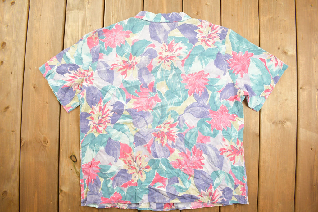 Vintage 1990s Floral Button Up Shirt