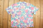 Vintage 1990s Floral Button Up Shirt