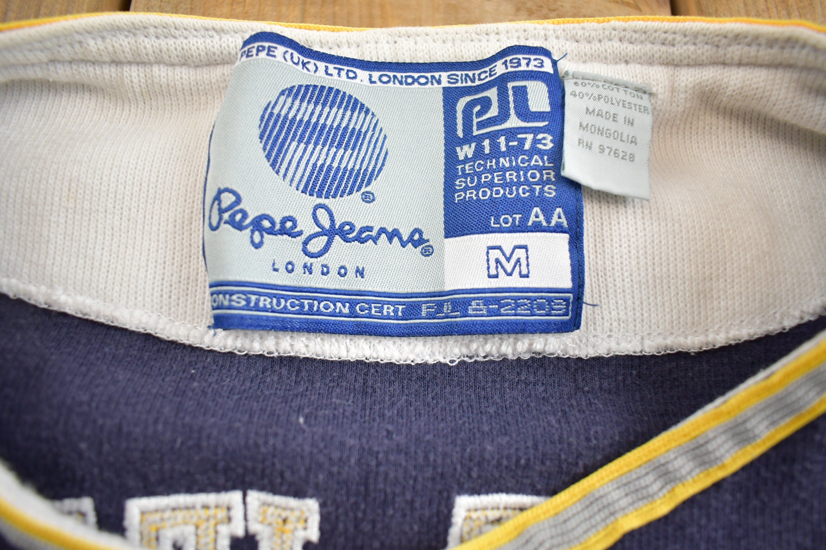Vintage 1990s Pepe Jeans Embroidered Button Up Baseball Jersey