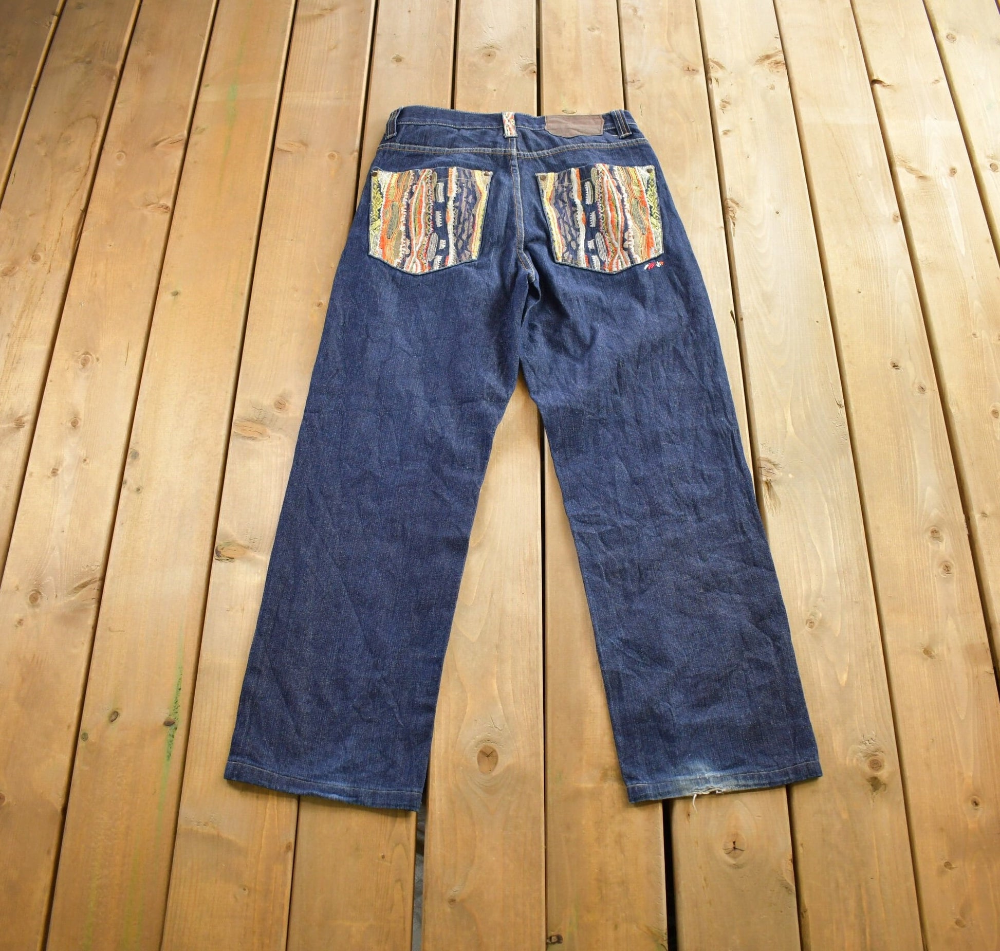 Vintage Y2K Coogi Embroidered Baggy Jeans Size 30x33