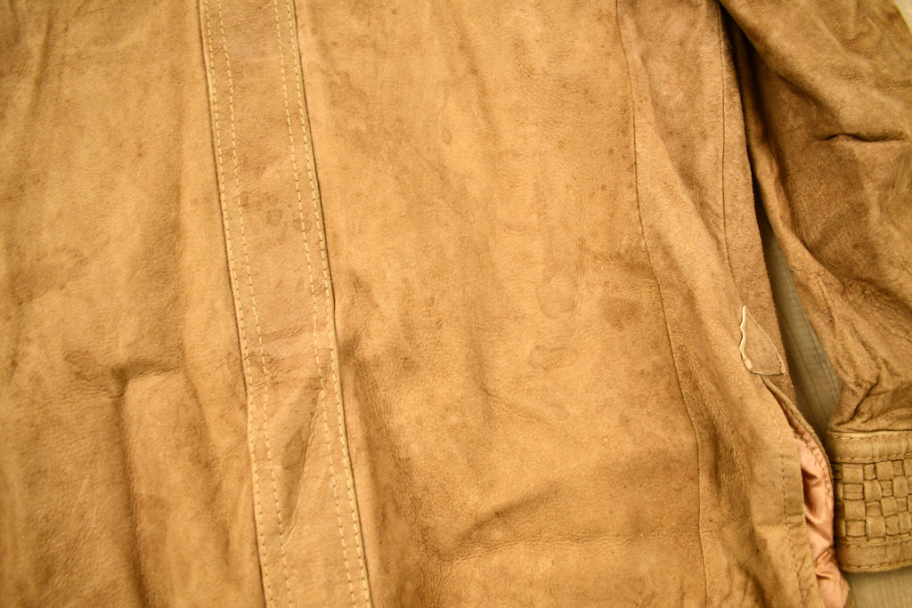 Vintage 1970s Woven Suede Fantastic International Jacket