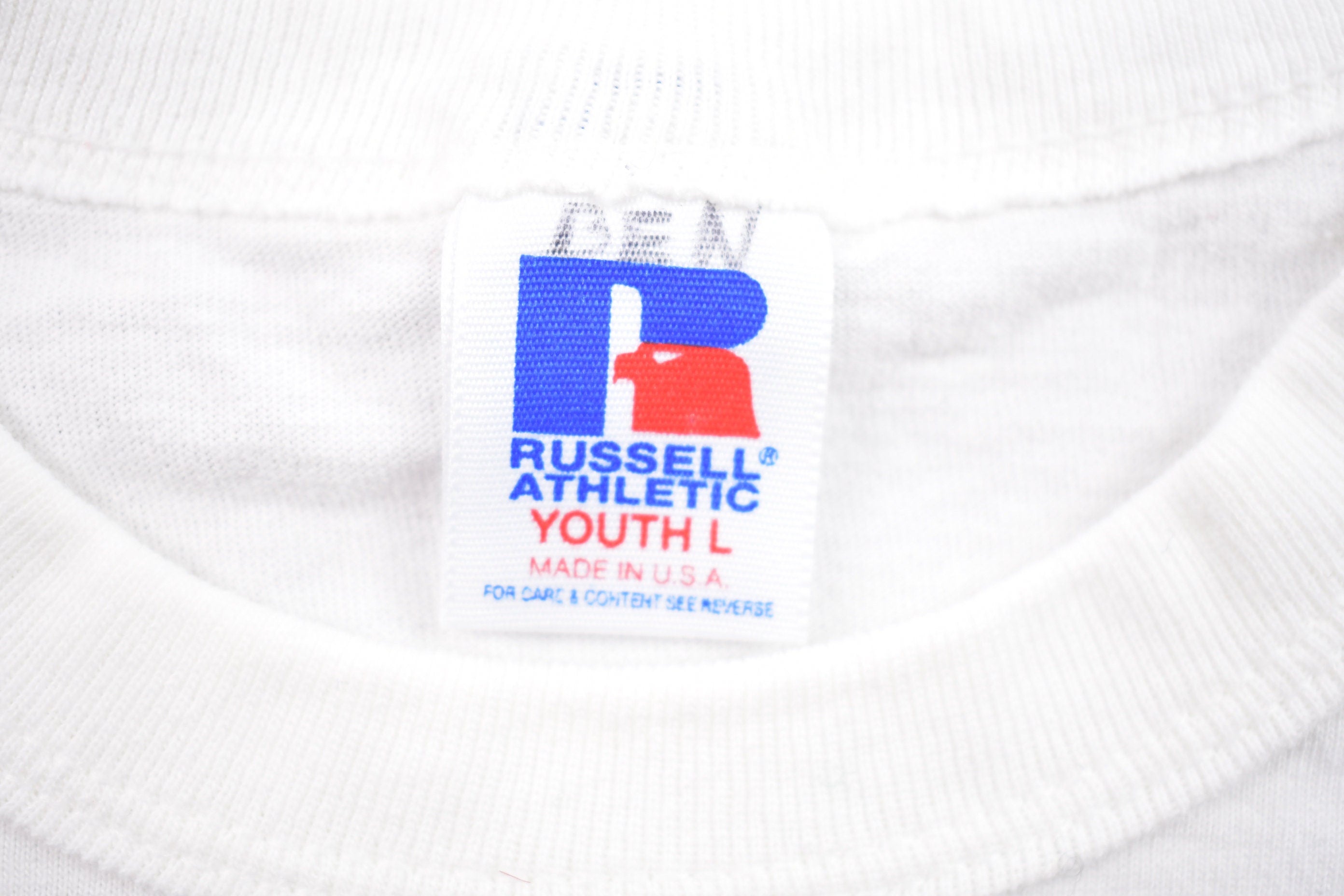 Vintage 1990s Russell Athletic Youth Graphic T Shirt